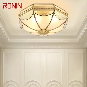 Потолочный светильник RONIN Nordic Light, роскошный латунный светильник, Современные винтажные Креативные светодиодные подвесные светильники, Декор для дома, гостиной, спальни  5