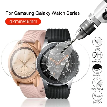 Превосходная Защитная Пленка из Закаленного Стекла 9H HardnessTempered для Samsung Galaxy Watch 42/46 мм Версии С Высокой Чувствительностью Экрана  5