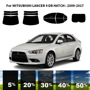 Предварительно Обработанная нанокерамика car UV Window Tint Kit Автомобильная Оконная Пленка Для MITSUBISHI LANCER 4 DR HATCH 2009-2017  5