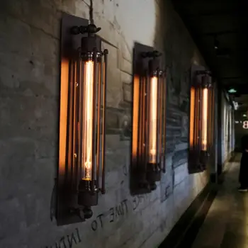 Привлекательный Деревенский настенный светильник Без Обесцвечивания Создает атмосферу Многофункционального светодиодного промышленного светильника в деревенском стиле  5