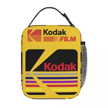 Продукт с логотипом Kodak Photography, Изолированная сумка для ланча, коробка для школьной еды, портативный термос-холодильник уникального дизайна, коробка для Бенто.  5