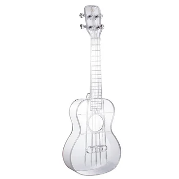 Прозрачная гитара 23 дюйма для девочек и детей, инструмент для начинающих  3