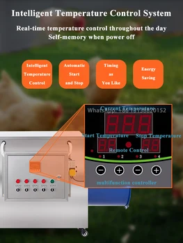 Промышленный электрический тепловентилятор мощностью 5 кВт-50 кВт, переносной обогреватель для фермы, электрический обогреватель для птицефабрики, курятника  5