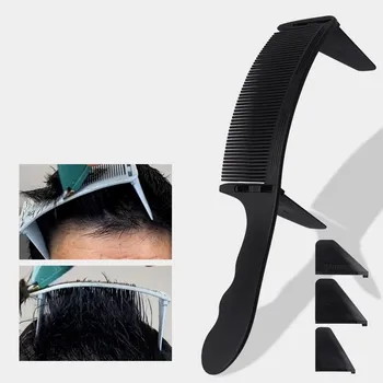 Профессиональная парикмахерская Стрижка волос Изогнутая Позиционирующая Расческа Регулируемый дизайн S Образной дуги Машинка для стрижки волос Расчески Парикмахерские Инструменты  5