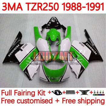 Рамка для YAMAHA Зеленый черный TZR-250 3MA TZR250 YPVS RS TZR 250 TZR250R 1988 1989 1990 1991 TZR250RR 88 89 90 91 Обтекатель 43No.98  5