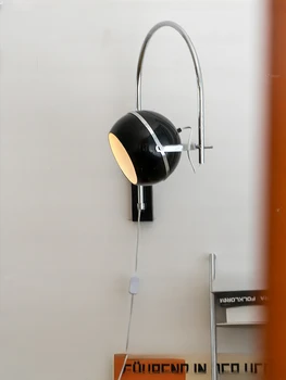 Регулировка настенного светильника в стиле средневековый Баухауз прикроватная тумбочка для спальни гостиная Nordic long arm mobile studio  4