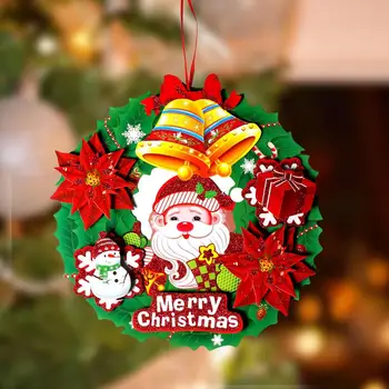 Рождественская подвеска в виде бумажной гирлянды, многоразовый привлекательный рождественский кулон для праздничного украшения стен дома  10