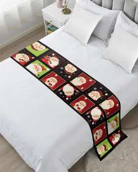 Рождественский Санта-Плед, покрывало, украшение для дома, отеля, флаг для кровати, свадебное полотенце для кровати в спальне  3