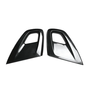 Ручка для подлокотника внутренней двери автомобиля из углеродного волокна, Защитная накладка для аксессуаров Hyundai Veloster 2011-2017  5