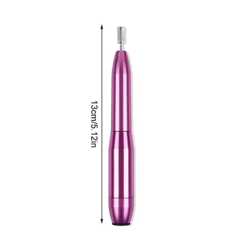 Ручка-дрель для ногтей Электрическая USB-Шлифовальная машина для нейл-арта Регулируемая Мельница Для маникюра и Педикюра Полировщик Золото  5