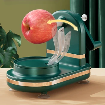 Ручная овощечистка для яблок, бытовая быстрая автоматическая овощечистка и скребок для фруктов и овощей  5
