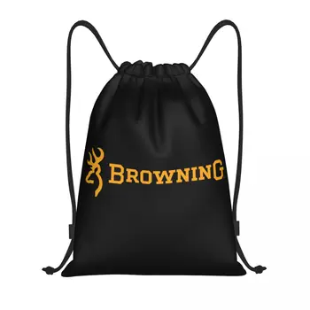Рюкзак на шнурке Browning, спортивная спортивная сумка для женщин, мужская сумка для покупок  5