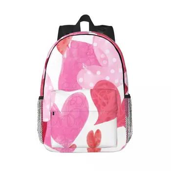 Рюкзак с акварельным рисунком Love Fashion, сумка для маленьких мальчиков и девочек, школьные дорожные сумки, детские рождественские подарки  5