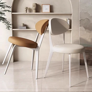 Садовые обеденные стулья с подушками, Гостиная, Офис, Милый скандинавский стул, Минималистичная дизайнерская мебель для гостиной Mueble Metalico  5