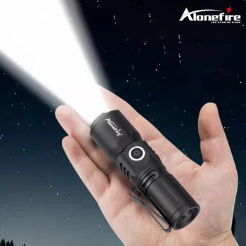 Сверхяркий мини-светодиодный фонарик С сильным светом, светодиодные вспышки, Перезаряжаемый карманный фонарь для аварийного освещения походов на открытом воздухе X24  5