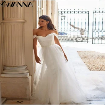 Сексуальное платье невесты с V-образным вырезом и открытой спиной, классическое атласное свадебное платье Русалки, Элегантное свадебное платье с открытыми плечами, Vestidos De Novia  5