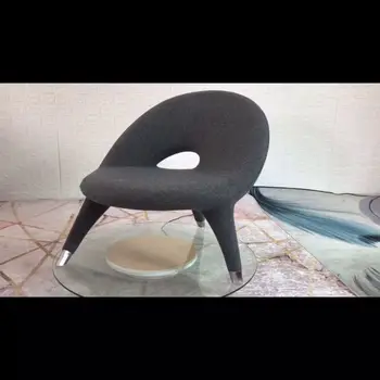 Скандинавский дизайнер, современный минималистичный стул для отдыха в стиле улитки из стекловолокна, креативное пространство, персонализированный стул для приема гостей на трех ножках  5