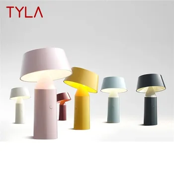 Современная настольная лампа TYLA Креативная светодиодная Беспроводная Декоративная для дома Перезаряжаемая Настольная лампа  5
