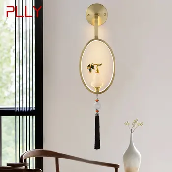 Современный настенный светильник PLLY LED Винтажный Латунный Креативный декор в виде нефритовой тыквы, Золотое бра для дома, гостиной, спальни  5