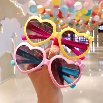Солнцезащитные очки в стиле ретро, материал ПК, износостойкий, модный, прозрачный и яркий, удобные в носке Детские солнцезащитные очки  3
