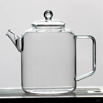 Стеклянный чайник, большой емкости, термостойкий холодильник, стеклянный чайник  5