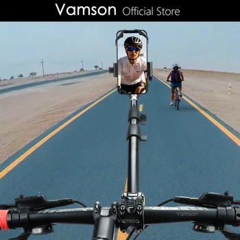 Стойка для мобильного телефона на велосипеде Vamson, телескопический кронштейн для селфи-палки, транспортное средство для горных дорог для Insta360, GoPro, Iphone, Huawei  5