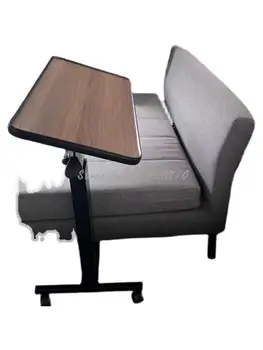 Стол для ноутбука, домашний многофункциональный прикроватный столик, складной передвижной подъемный стол для ленивой кровати, диван-столик  10