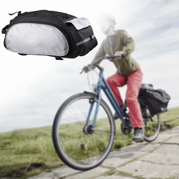 Съемная сумка для велосипедной стойки, прочная сумка для заднего багажника и заднего сиденья для путешествий на свежем воздухе  5