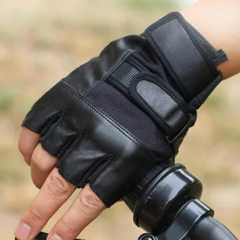 Тактические перчатки на полпальца, мужские Защитные Дышащие, Утолщающие ладони, Велоспорт, Фитнес, Велоспорт, спорт  5