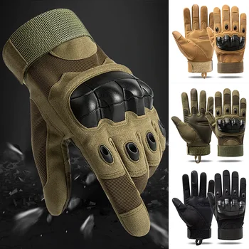 Тактические перчатки с полными пальцами для боевой подготовки, Ykywbike, военные фанаты, Мягкие Защитные накладки, Мотоциклетные варежки, Сенсорный экран  5