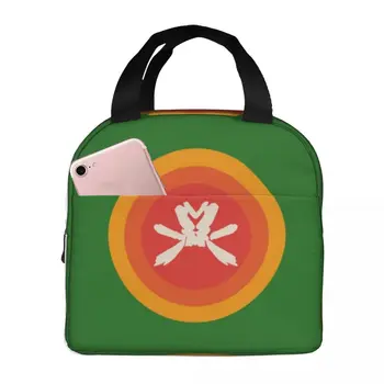 Термоизолированные сумки для ланча с логотипом Minkblot 70-х, Многоразовые сумки для еды, переносной ланч-бокс, сумка-тоут для ученицы  5