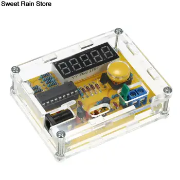 Тестер частоты DIY Crystal Counter Meter Oscillator Tester с прозрачным корпусом 1 Гц ~ 50 МГц  5