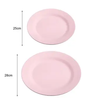 Удобная тарелка для ужина, не деформируется, прочная, 5 цветов, многоцелевая, без заусенцев, тарелка для еды, без запаха  5