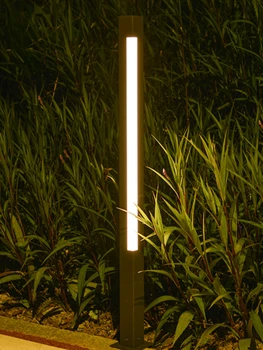 Уличная лампа во дворе, водонепроницаемая квадратная лампа для виллы в европейском стиле, современная квадратная садовая лампа на открытом воздухе, лампа для наблюдения за ландшафтом  5