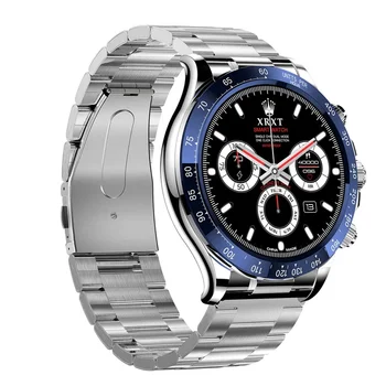 Умные часы X11, мужские наручные часы из нержавеющей стали, мониторинг состояния вызовов по Bluetooth, Голосовой Спортивный Фитнес-трекер с искусственным интеллектом, мужские умные часы  5