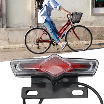 Универсальный фонарь для задней стойки велосипеда с несколькими функциями Стоп-сигнал Свет ночного видения Поворотники Аксессуары для велосипедов  2