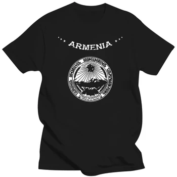 Футболка Crazy Armenia Для Мужчин, Хлопковые Знаменитые Смешные Футболки, Белый Сплошной Цвет, Большой Размер 3xl 4xl 5xl, Хип-Хоп Топ  10