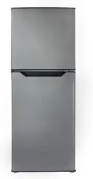 Холодильник среднего размера объемом 7,0 куб. футов, незамерзающий квартирный холодильник с верхней морозильной камерой, рейтинг E Star, 7, Вид из нержавеющей стали черного цвета  5