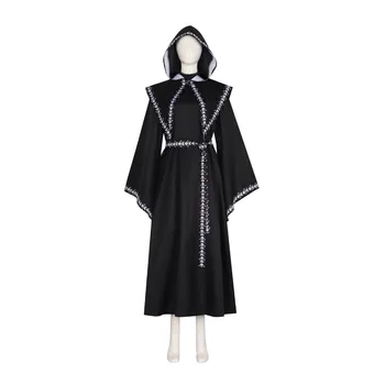 Хэллоуин Отец Средневековый Ренессанс Косплей Ролевая игра Монашеская одежда смерти пасторская одежда  5