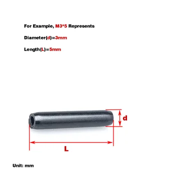 Цилиндрический полый штифт / эластичный штифт из 65 марганцевой стали / Спиральный установочный штифт M3-M8  5