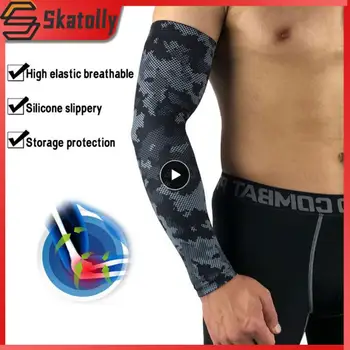 Черный нескользящий волейбольный солнцезащитный пояс, дышащий протектор для локтей, защита от ультрафиолета, спортивный компрессионный рукав, перчатки из полиэстера  5