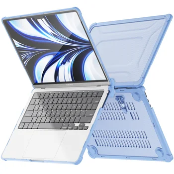 Чехлы Для Macbook Противоударный Жесткий Чехол Для Ноутбука Apple Macbook Pro 13 2018/2020/2022 Прозрачная Крышка С функцией Подставки  5