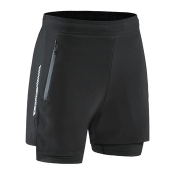 Шорты для бега мужские 2 В 1, быстросохнущие марафонские спортивные короткие штаны, двухслойные мужские баскетбольные тренировочные шорты для бега трусцой  5