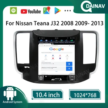 Экран Android 12 Tesla для Nissan Teana J32 2008 2009- 2013 Автомобильный радиоприемник Мультимедийный видеоплеер Навигация GPS DSP DVD 128 ГБ  5