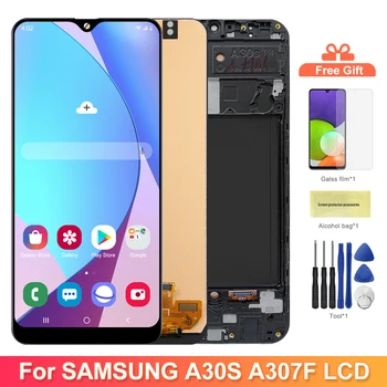 Экран дисплея для Samsung Galaxy A30s A307 A307F/DS A307FN/DS ЖК-дисплей Цифровой Сенсорный экран для Samsung A30S Замена  4