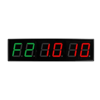 Экранный таймер для тренажерного зала 1,5-дюймовые цифры Таймер обратного отсчета / увеличения времени боксерского цикла Часы с интервалом между циклами Секундомер для фитнес-тренировок Простой в использовании штепсельная вилка США  5