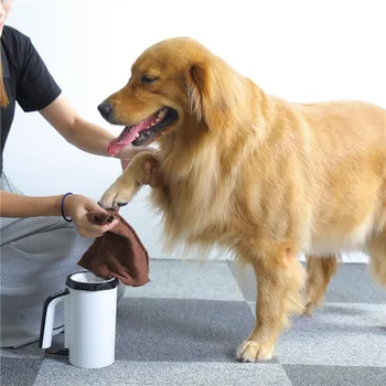 Электрическая чашка для мытья ног для домашних животных, автоматическая чистка для мытья ног, подходит для маленьких и средних собак и кошек чистящие средства  5