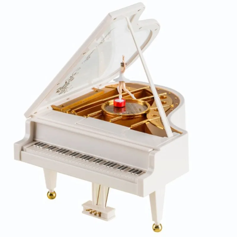 музыкальная шкатулка в форме пианино, мини деревянная балерина, музыкальная шкатулка для подарков