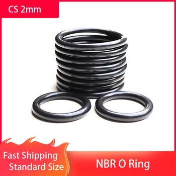 CS 2 мм, Уплотнительное кольцо из нитрила с высокой маслостойкостью, Уплотнительное кольцо из резины NBR, толщина 2 мм, наружный диаметр 6-130 мм  5